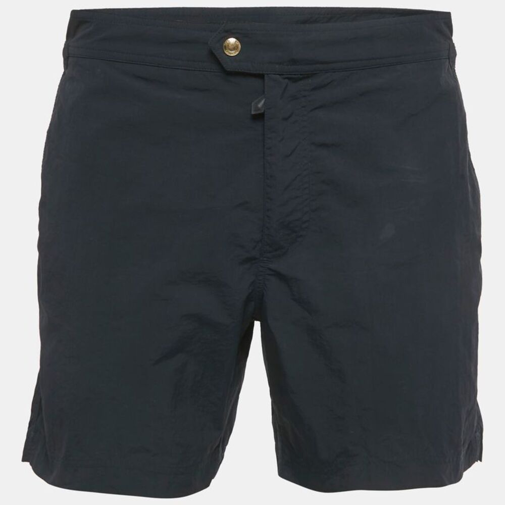 Tom Ford Navy Blue Nylon Shorts L